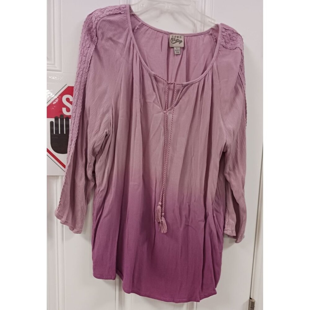 Como Vintage Ladies Blouse Large